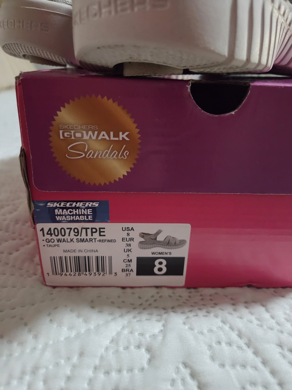 Skechers Women's Taupe Crisscross Strap Sandals - Picture 5 of 5